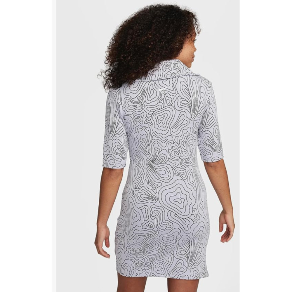Nike + Serena Williams Dress L Summit Mini Jacquard 1/4 Zip Tennis Zip Collar - Picture 2 of 8